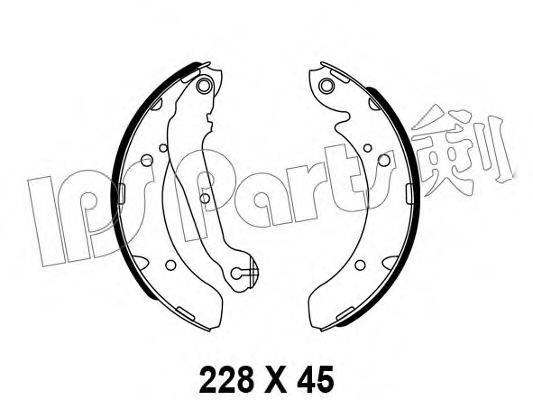 IPS PARTS IBL4585 Тормозные колодки