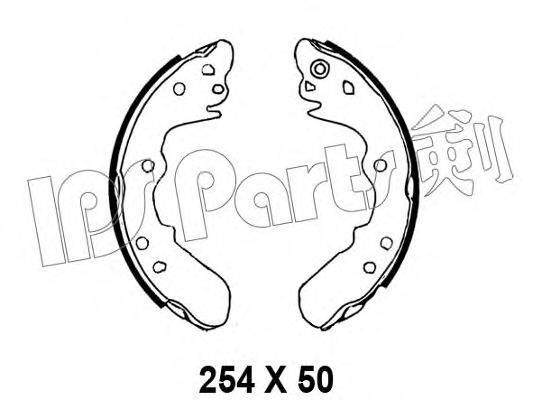 IPS PARTS IBL4991 Тормозные колодки