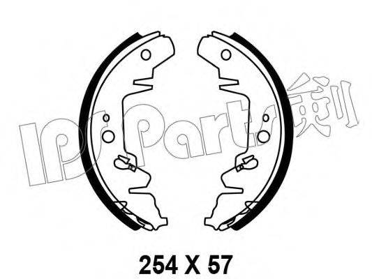 IPS PARTS IBL4K02 Тормозные колодки