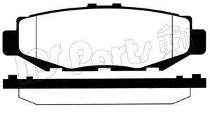 IPS PARTS IBR1212 Комплект тормозных колодок, дисковый тормоз