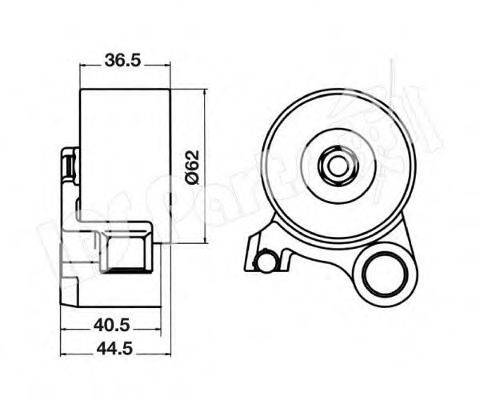 IPS PARTS ITB6221 Устройство для натяжения ремня, ремень ГРМ