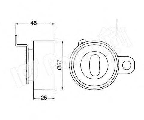 IPS PARTS ITB6226 Устройство для натяжения ремня, ремень ГРМ