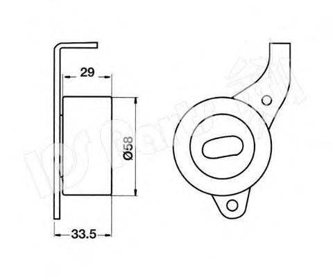 IPS PARTS ITB6244 Устройство для натяжения ремня, ремень ГРМ