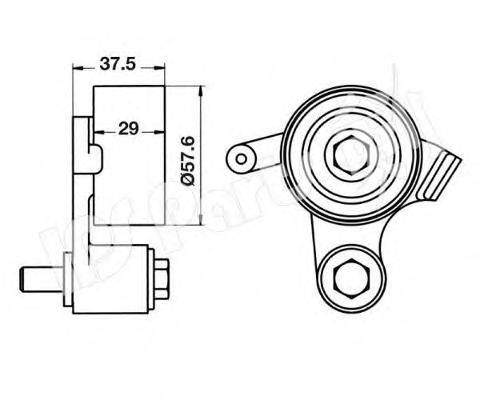 IPS PARTS ITB6252 Устройство для натяжения ремня, ремень ГРМ