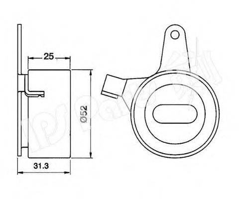 IPS PARTS ITB6301 Устройство для натяжения ремня, ремень ГРМ