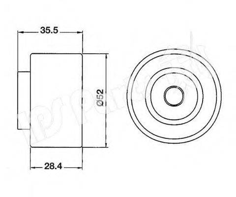 IPS PARTS ITB6312 Устройство для натяжения ремня, ремень ГРМ