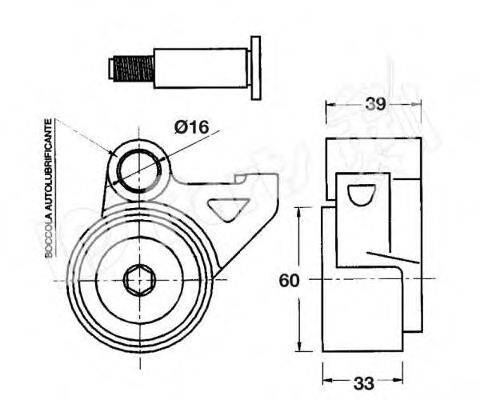 IPS PARTS ITB6314 Устройство для натяжения ремня, ремень ГРМ