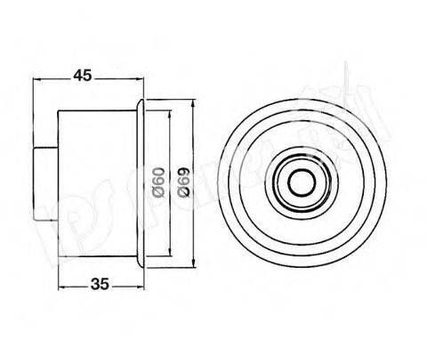 IPS PARTS ITB6316 Устройство для натяжения ремня, ремень ГРМ