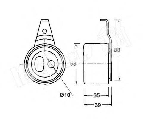 IPS PARTS ITB6319 Устройство для натяжения ремня, ремень ГРМ