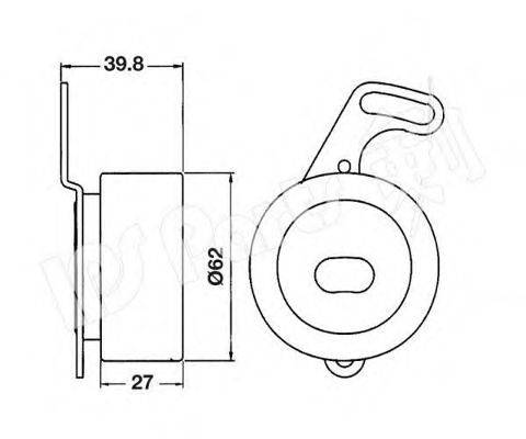 IPS PARTS ITB6404 Устройство для натяжения ремня, ремень ГРМ