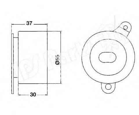 IPS PARTS ITB6415 Устройство для натяжения ремня, ремень ГРМ