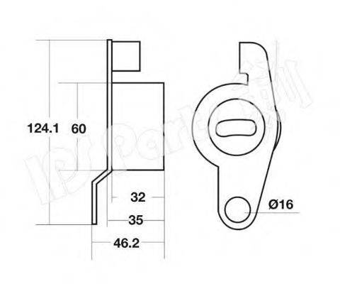 IPS PARTS ITB6420 Устройство для натяжения ремня, ремень ГРМ