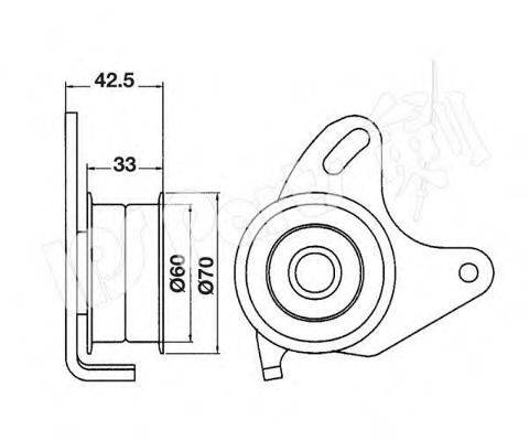 IPS PARTS ITB6501 Устройство для натяжения ремня, ремень ГРМ