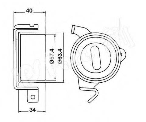 IPS PARTS ITB6512 Устройство для натяжения ремня, ремень ГРМ