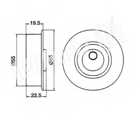 IPS PARTS ITB6514 Устройство для натяжения ремня, ремень ГРМ