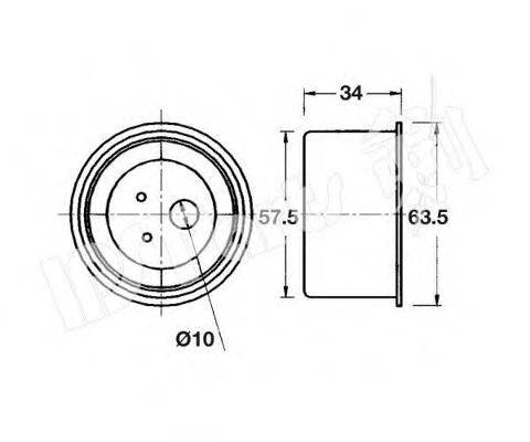 IPS PARTS ITB6515 Устройство для натяжения ремня, ремень ГРМ