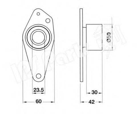 IPS PARTS ITB6538 Устройство для натяжения ремня, ремень ГРМ