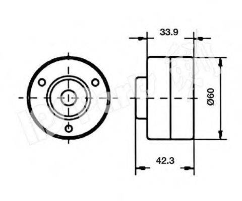 IPS PARTS ITB6818 Устройство для натяжения ремня, ремень ГРМ