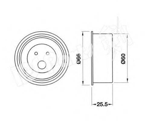 IPS PARTS ITB6H29 Устройство для натяжения ремня, ремень ГРМ