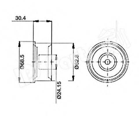 IPS PARTS ITB6W06 Устройство для натяжения ремня, ремень ГРМ