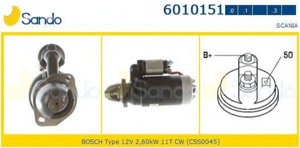 SANDO 60101510 Стартер