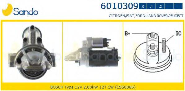 SANDO 60103090 Стартер