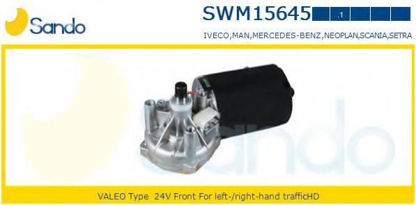 SANDO SWM156451 Двигатель стеклоочистителя