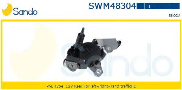 SANDO SWM483041 Двигатель стеклоочистителя