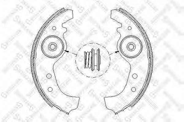STELLOX 026101SX Комплект тормозных колодок