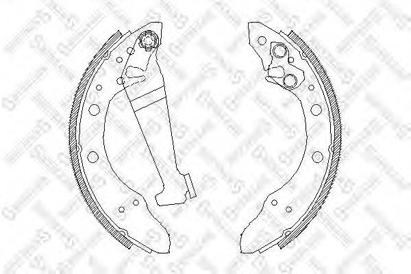 STELLOX 057101SX Комплект тормозных колодок