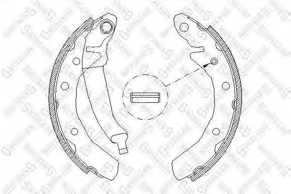 STELLOX 097100SX Комплект тормозных колодок