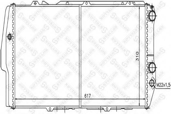 STELLOX 1025019SX Радиатор, охлаждение двигателя