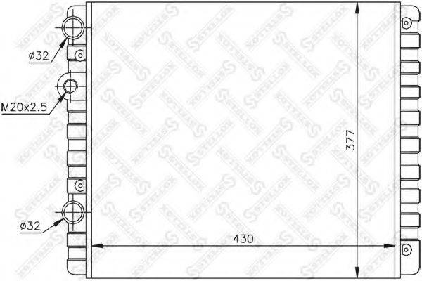 STELLOX 1025070SX Радиатор, охлаждение двигателя