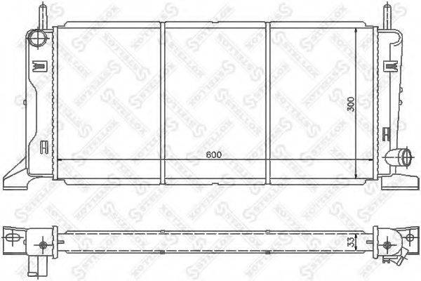 STELLOX 1025086SX Радиатор, охлаждение двигателя
