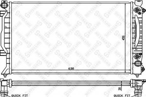 STELLOX 1025158SX Радиатор, охлаждение двигателя