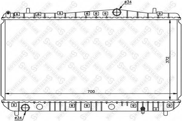 STELLOX 1025191SX Радиатор, охлаждение двигателя