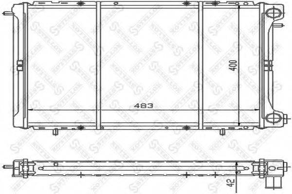 STELLOX 1025232SX Радиатор, охлаждение двигателя