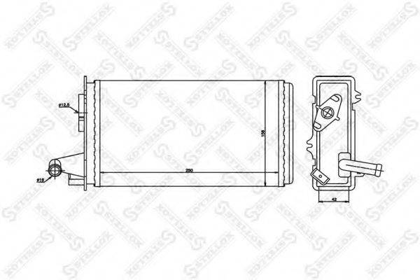 STELLOX 1035006SX Теплообменник, отопление салона