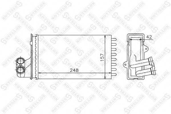 STELLOX 1035013SX Теплообменник, отопление салона