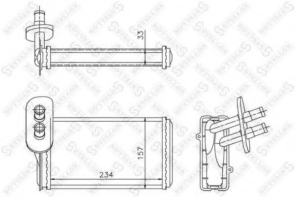 STELLOX 1035019SX Теплообменник, отопление салона