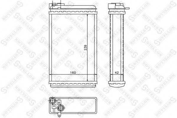 STELLOX 1035046SX Теплообменник, отопление салона