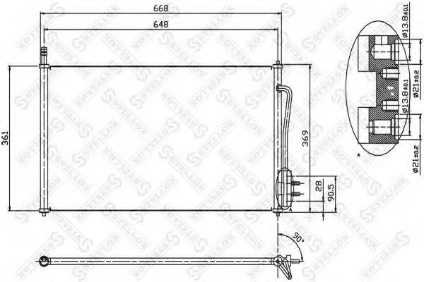 STELLOX 1045001SX Конденсатор, кондиционер