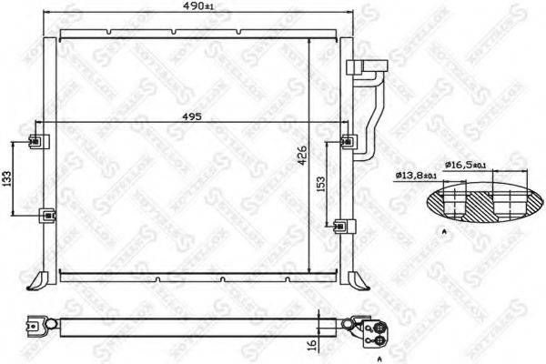 STELLOX 1045004SX Конденсатор, кондиционер
