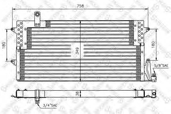 STELLOX 1045005SX Конденсатор, кондиционер