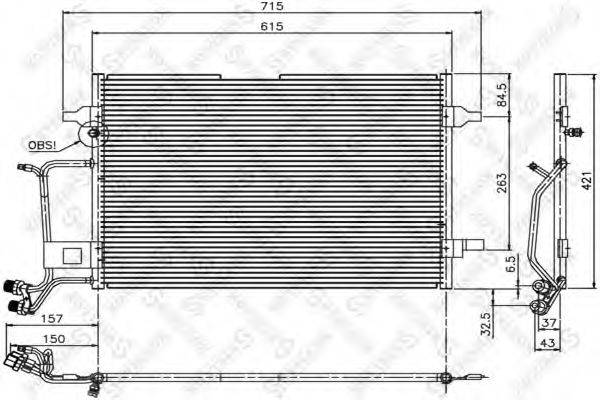STELLOX 1045006SX Конденсатор, кондиционер