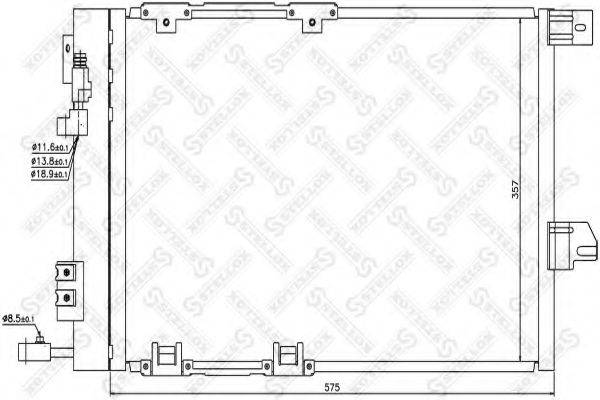 STELLOX 1045015SX Конденсатор, кондиционер