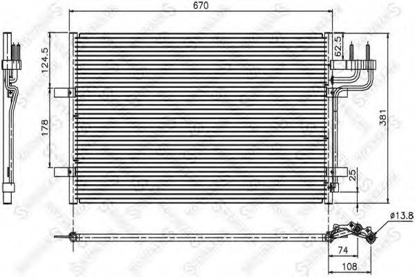 STELLOX 1045036SX Конденсатор, кондиционер