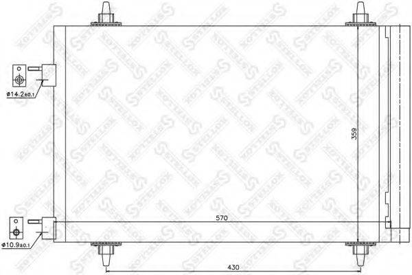 STELLOX 1045039SX Конденсатор, кондиционер
