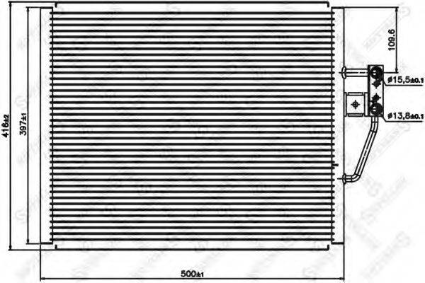 STELLOX 1045054SX Конденсатор, кондиционер
