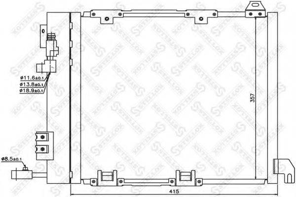 STELLOX 1045058SX Конденсатор, кондиционер